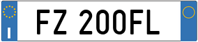 Truck License Plate